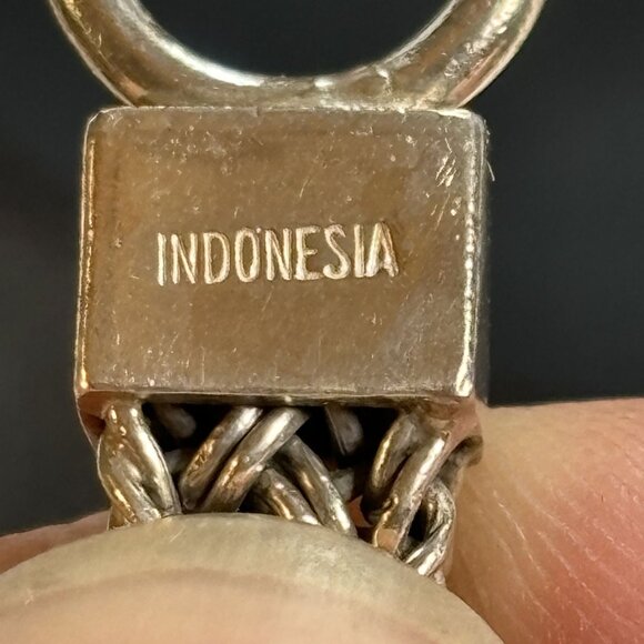 VTG Luis Hill Sterling Silver 925 Scroll Design ID Style Bracelet Woven Link 7" - Picture 6 of 12